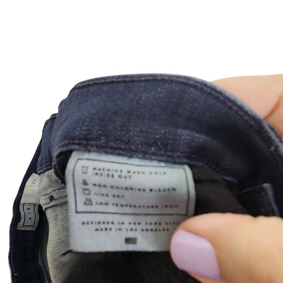 AYR Jeans Womens 27 Blue Skinny Mid Rise Stretch Denim Distressed‎ USA Made - Picture 11 of 14